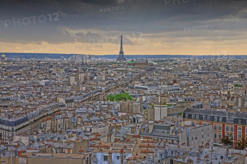 La Tour Eiffel et les toits de Paris