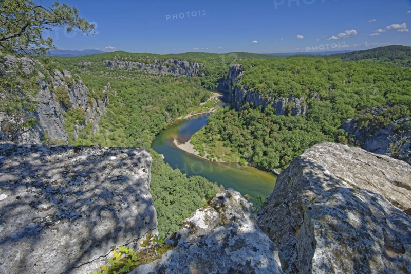 Les Vans commune, Ardèche, France