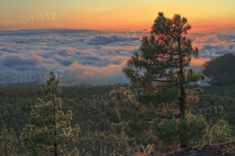 Coucher de soleil sur le Parc National Del Teide