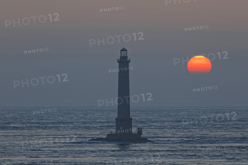 La Hague Lighthouse at sunset