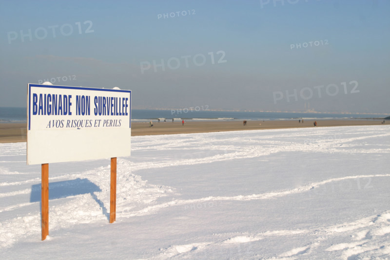 20 centimetres de neige a Trouville (14) en janvier 2006