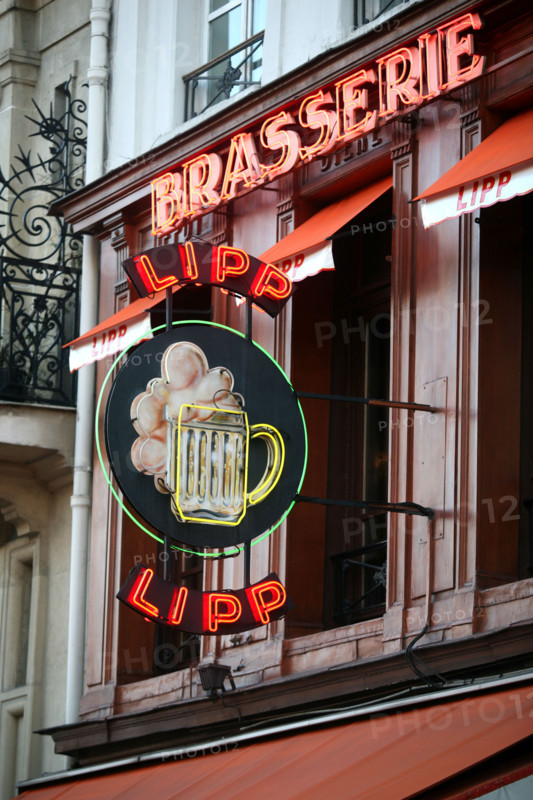 France, neon light
