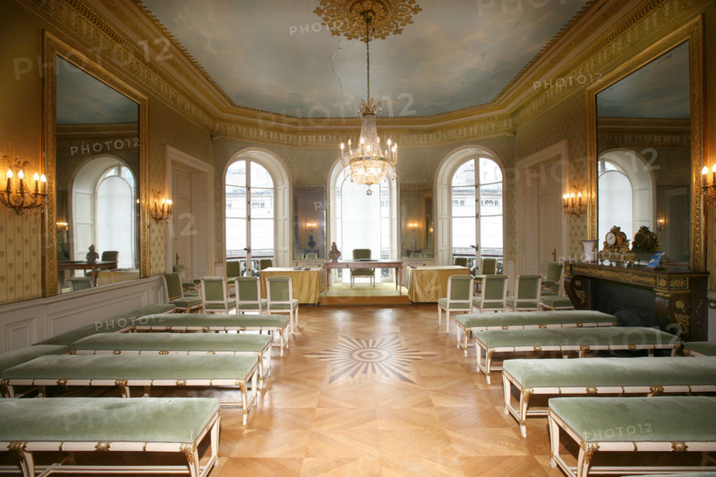 France, Paris 9e, mairie du 9e, 6 rue drouot, hotel particulier, hotel d'Augny, salle des mariages