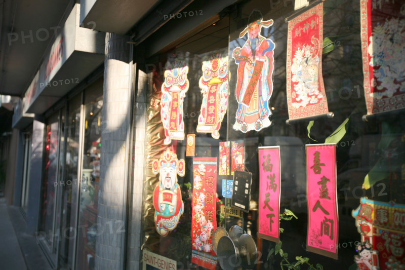 France, Paris 13e, quartier chinois, commerce, magasin, avenue d'italie,