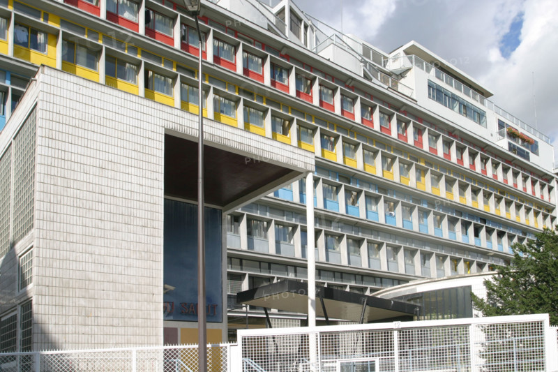 France, paris 13e, immeuble de l'armée du salut, architecte Le corbusier, 12 rue Cantagrel