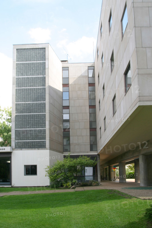 France, Paris 14e, boulevard jourdan, cité internationale, fondation suisse, architecte Le Corbusier,