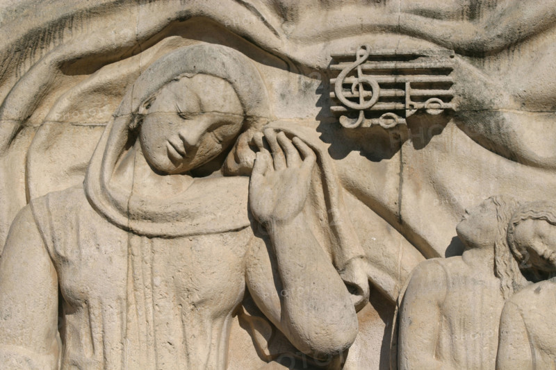 France, sculpture bas relief