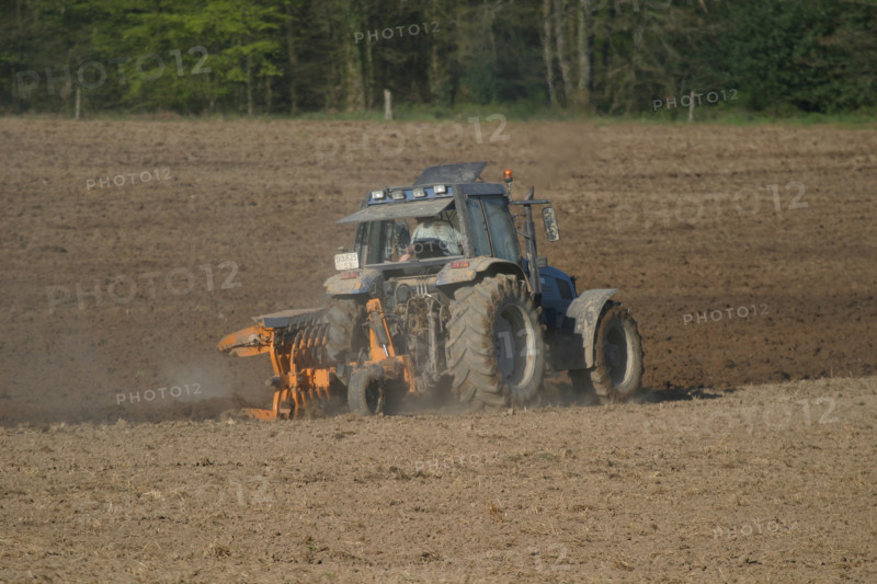 France, ploughing tractor
