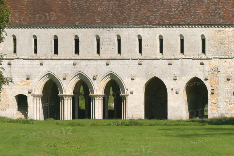 France, Haute Normandie, eure, abbaye de fontaine guerard, art gothique, edifice religieux, arcades, voutes,
