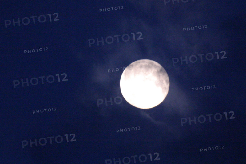 France, Basse Normandie, calvados, pleine lune, ciel, nuit,