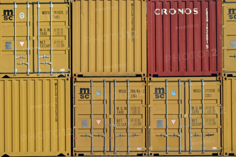 France, Normandie, port de Rouen, conteneurs, containers, commerce international,