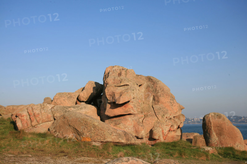 France, Bretagne, Cotes d'Armor, cote de granit rose, ploumanach, rochers
