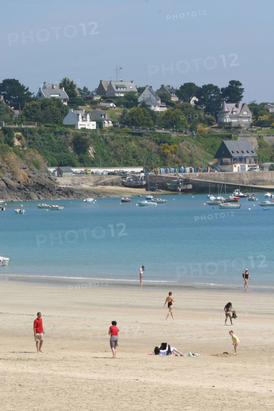 France, Bretagne, Cotes d'Armor, cotes d'Emeraude, saint cast le guildo, la grande plage,