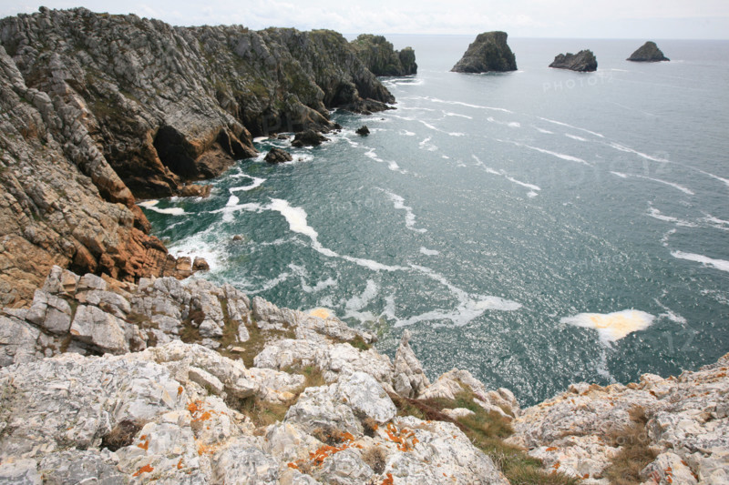 France, Bretagne, Finistere, presqu'ile de crozon, pointe de pen hir, camaret sur mer, les tas de pois,
