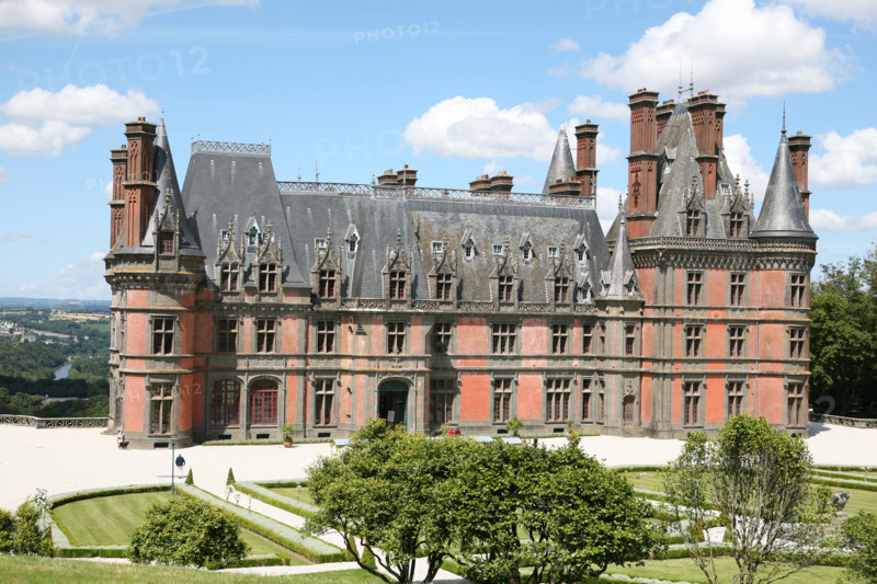 France, park and castle of trevarez