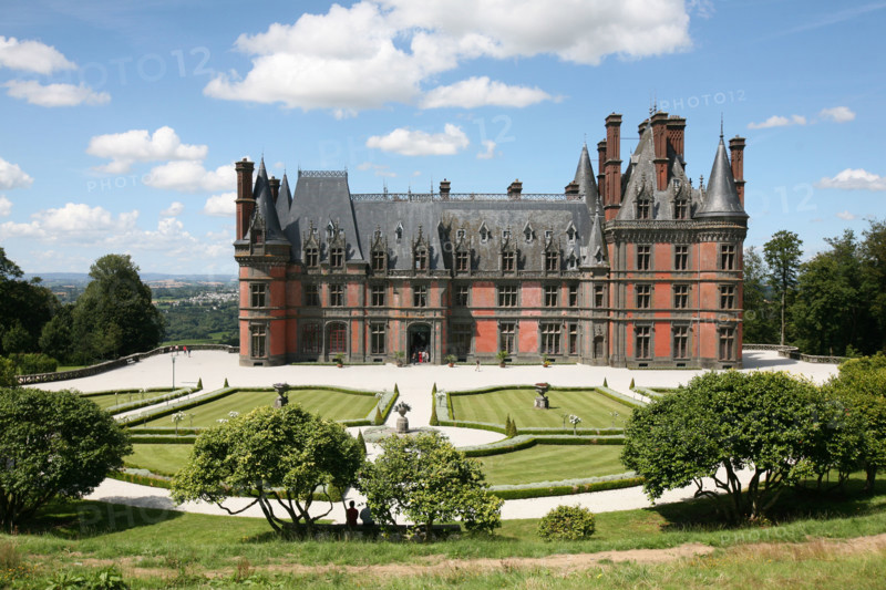 France, Bretagne, Finistere, parc et chateau de Trevarez, jardins, domaine de trevarez, departemental,
