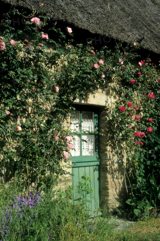 France, pays de loire, loire atlantique, parc naturel regional de briere, village de chaumieres de Kerhinet