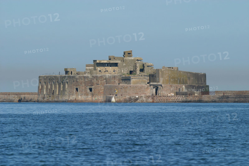 France, Basse Normandie, Manche, Cotentin, Cherbourg, rade, mer, fort central