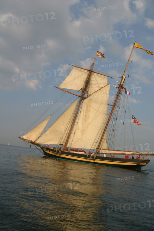 France, Basse Normandie, Manche, Cotentin, Cherbourg, rade, tall ships race 2005, grands voiliers, course, pride of baltimore,
