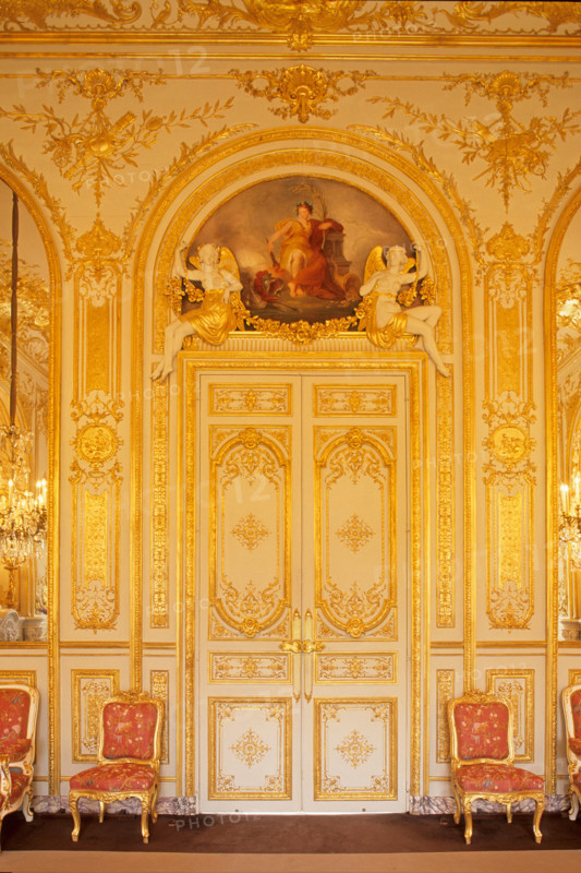 France, Paris 7e, faubourg Saint-Germain, hotel de Lassay, rue de l'universite, residence du president de l'assemblee nationale, hotel particulier, etat, institution, salon de musique,