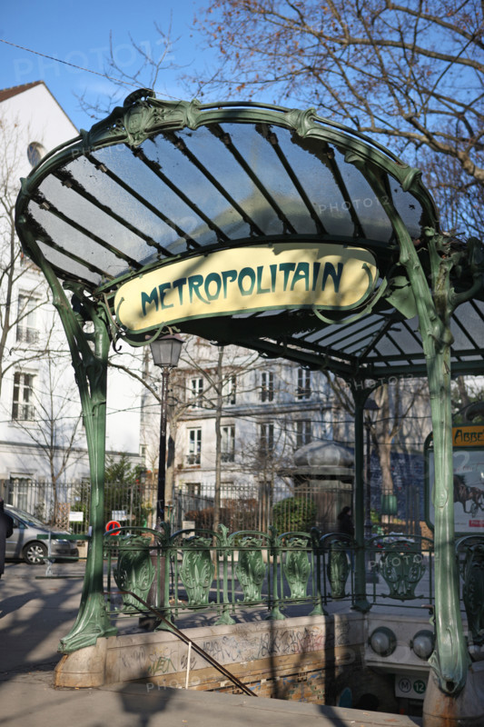 Abbesses metro station in Paris