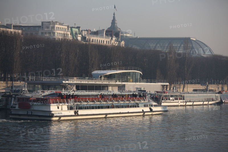 pont de l'alma, docked ships