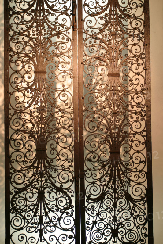 France, Haute Normandie, Seine Maritime, Rouen, musee Le Secq des Tournelles, 
musee de la ferronnerie d'art, patrimoine, culture, tradition, ancienne eglise Saint-Laurent, 
grille provenant de l'abbaye d'Ourscamp (vers 1200)