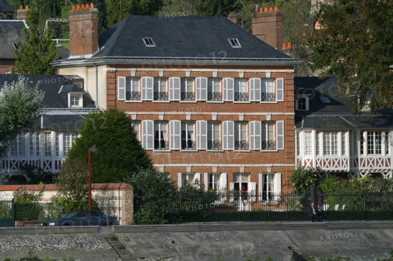 France, Haute Normandie, Seine Maritime, vallee de la Seine, villequier, maison vacquerie, musee Victor Hugo, demeure de brique, musee departemental,