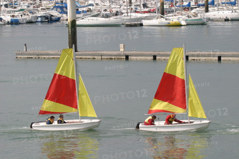 France, Basse Normandie, Manche, Cotentin, Cherbourg, port Chantereyne, optimist, ecole de voile, sport nautique,