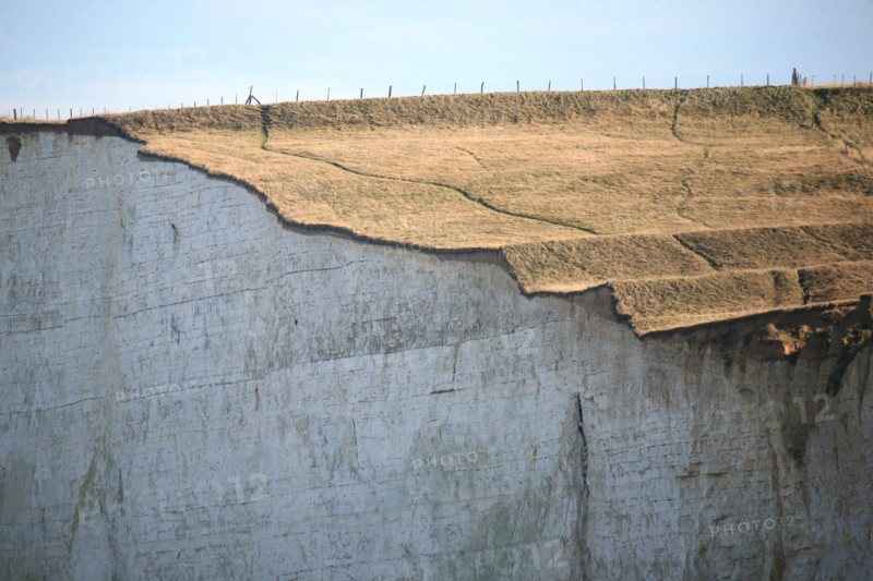 France, somme, entre picardie et Normandie, le bois de cise, vue sur la cote et les falaises, cote d'albatre,