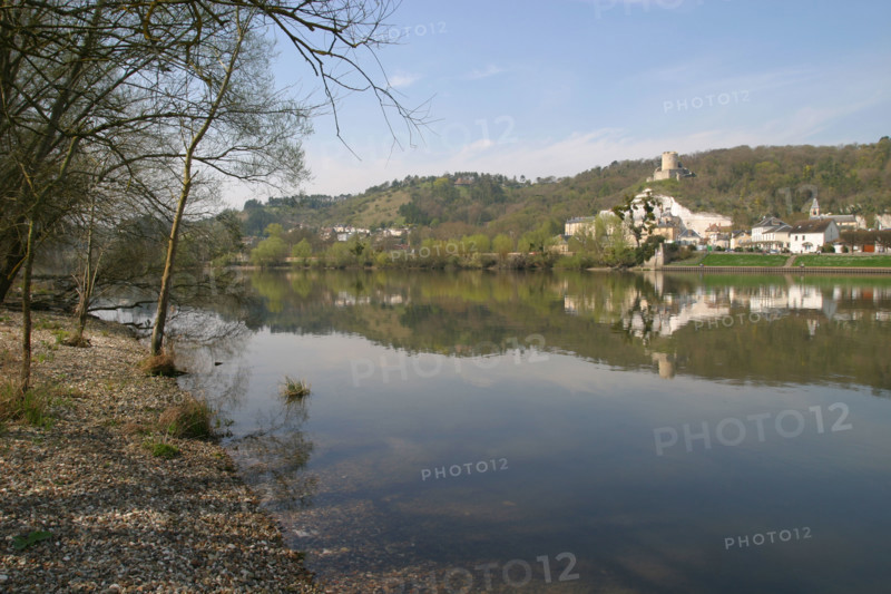 France, ile de france, val d'oise, la roche guyon, la seine, chateau, monument historique, architecture defensive, donjon, berges du fleuve