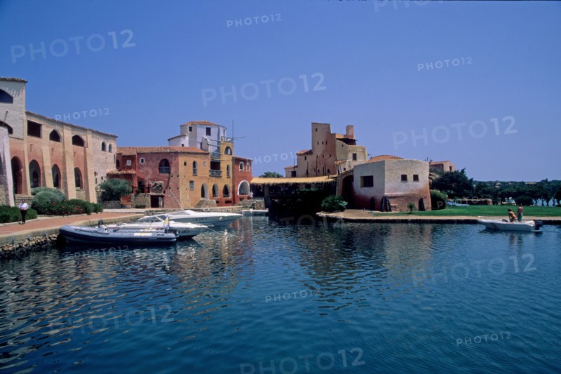 Italie, sardaigne, costa smeralda, hotel cala di volpe, marina, mer, panorama,