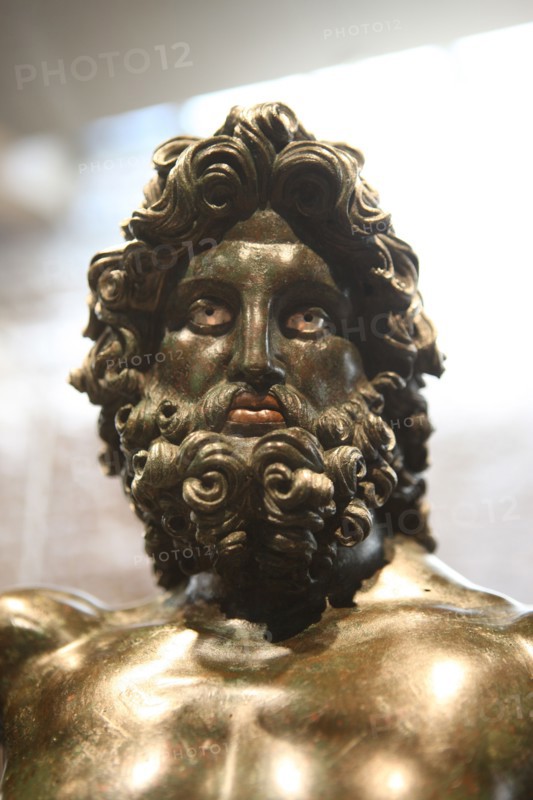 France, Haute Normandie, eure, pays d'evreux, evreux, archeveche, musee municipal, salle gallo romaine, statue de jupiter trouvee en 1840,