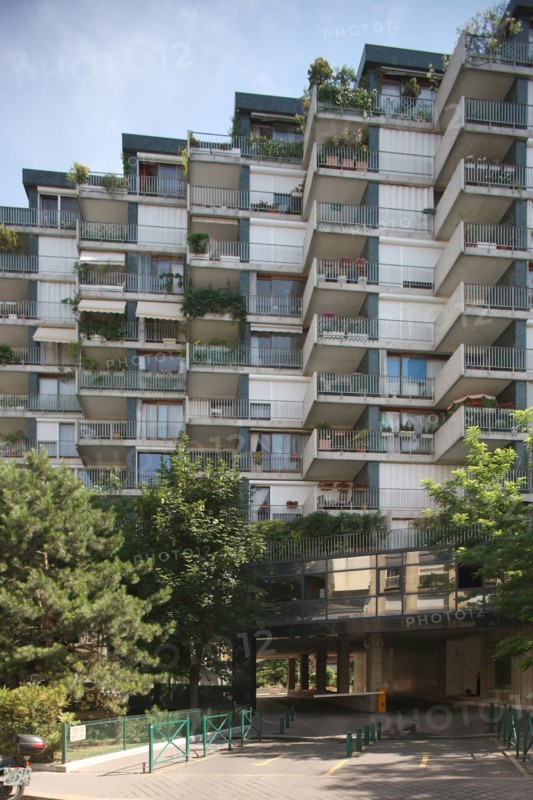 France, Building with facade in zigzag