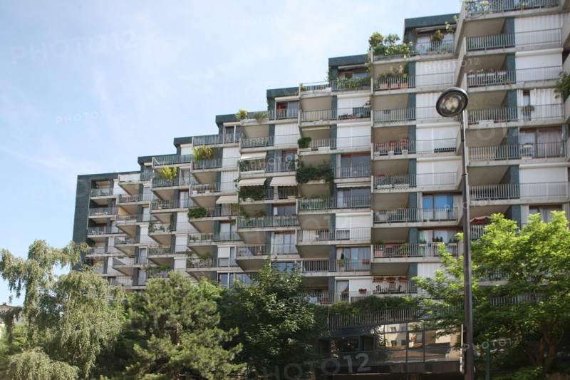 France, Building with facade in zigzag