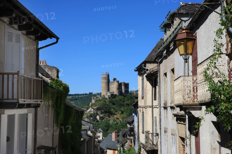 france, region midi pyrenees, aveyron, najac, village sauvegarde, chateau, forteresse, moyen age, vieilles pierres, patrimoine, histoire, maison, volets