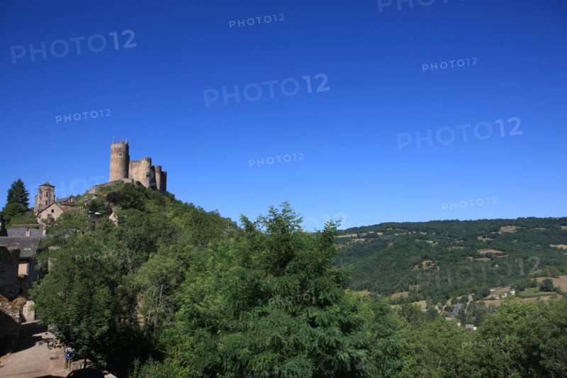france, region midi pyrenees, aveyron, najac, village sauvegarde, chateau, forteresse, moyen age, vieilles pierres, patrimoine, histoire, sommets, panorama,