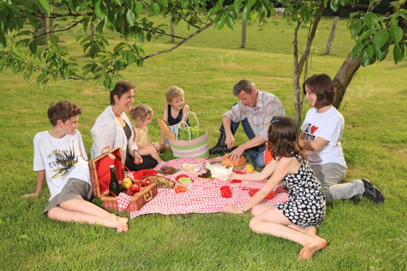 France, Haute Normandie, eure, pays de risle charentonne, saint victor d'epine, gite rural n 552, proprietaire anne marie rault, pique nique en famille, hebergement, gites de france, vacances, campagne,