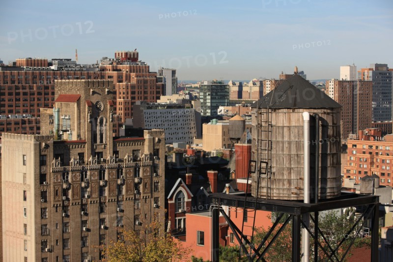 usa, etat de New York, New York City, Manhattan, tours, depuis la terrasse de l'hotel Four Points by Sheraton, 160W 25th street, reservoirs,