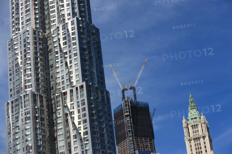 usa, etat de New York, New York City, Manhattan, financial district, pointe de Manhattan, building,