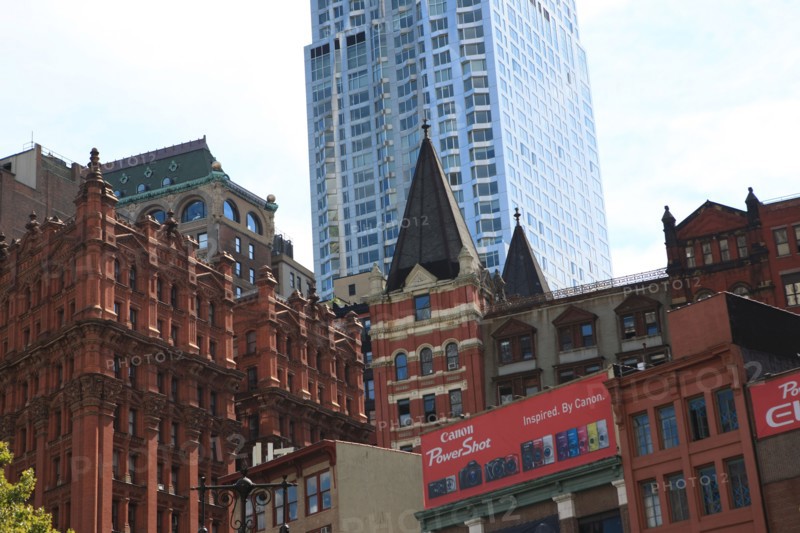 usa, etat de New York, New York City, Manhattan, financial district, buildings,