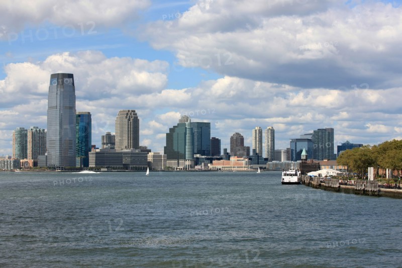 usa, etat de New York, New York City, Manhattan, financial district, pointe de Manhattan, ferry pour Staten Island, buildings, baie, bateaux, statue de la liberte, Bartholdi,