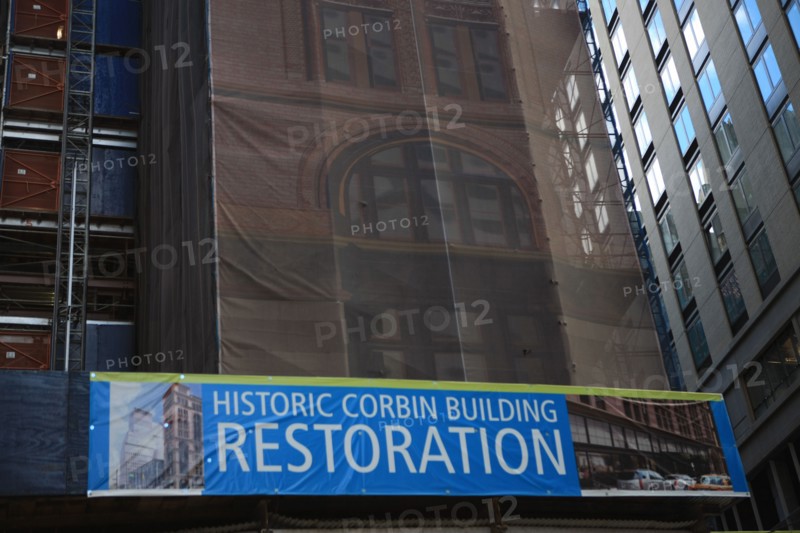 usa, state of New York, NYC, Manhattan, financial district, quartier de wall street, historical corbin building,