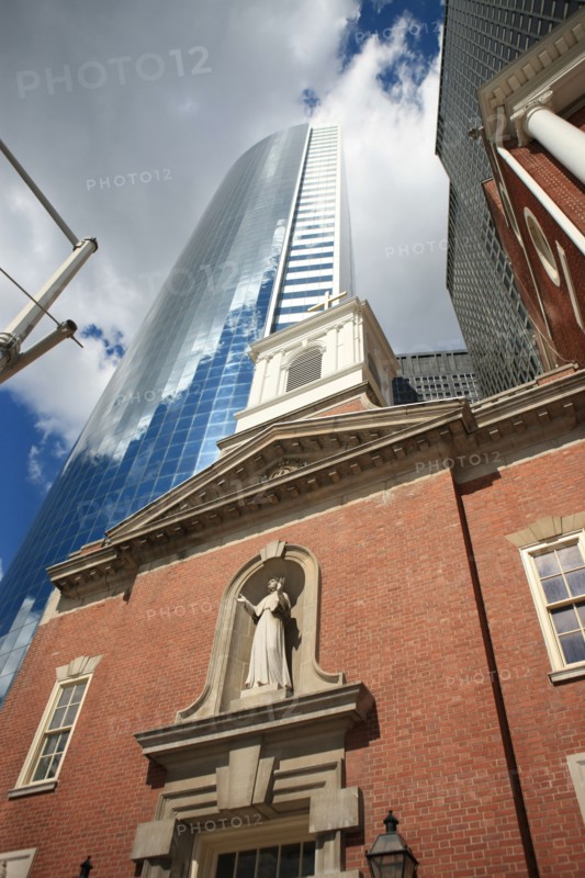 usa, etat de New York, New York City, Manhattan, financial district, pointe de Manhattan, chapelle, buildings,