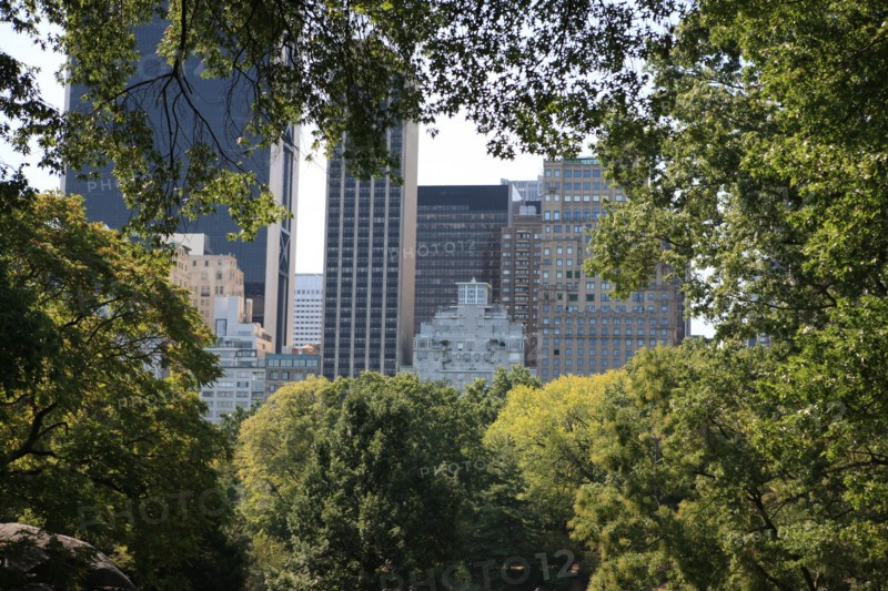 usa, etat de New York, New York City, Manhattan, Broadway, Central Park, jardin, building, promeneurs,