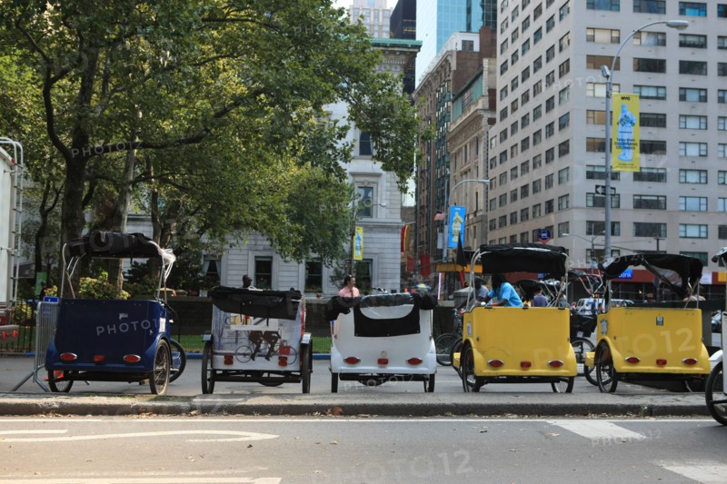 usa, etat de New York, New York City, Manhattan, Broadway, Central Park, jardin, building, promeneurs,