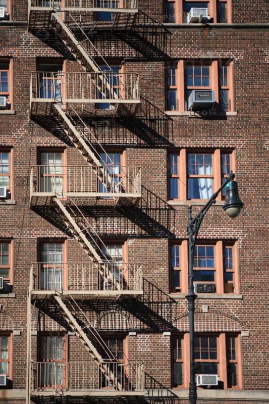 usa, state of New York, NYC, Manhattan, Greenwich Village, escaliers, facade,