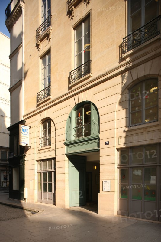 France, ile de france, paris 2e arrondissement, passage des petits peres, bibliotheque charlotte delbo, 
Date : 2011-2012