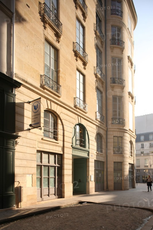 France, ile de france, paris 2e arrondissement, passage des petits peres, bibliotheque charlotte delbo, 
Date : 2011-2012