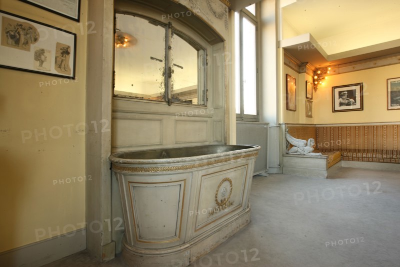 France, ile de france, paris 1er arrondissement, place du chatelet, theatre de la ville, loge sarah bernhardt, tragedienne, comedie, actrice, baignoire, tub, 
Date : 2011-2012